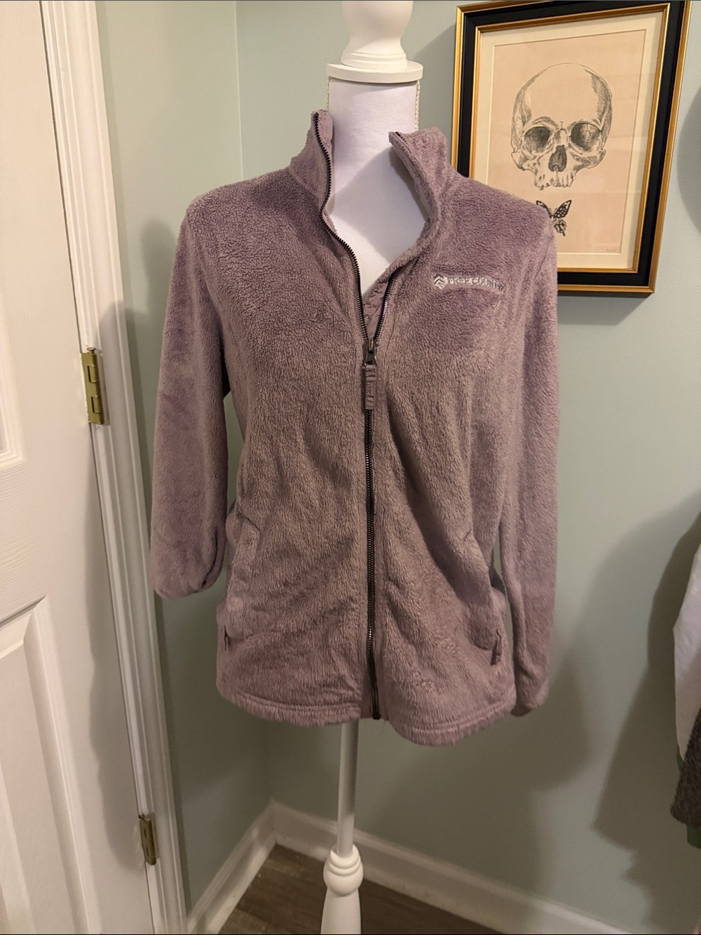 Free Country Lavender Plush Full-Zip Teddy Jacket